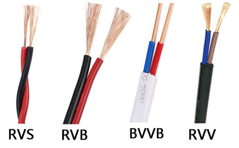 RVS與RVB、BVVB、<a href='http://www.zzmydz.com/rvvdianxian/' target='_blank'><u>RVV電線</u></a>