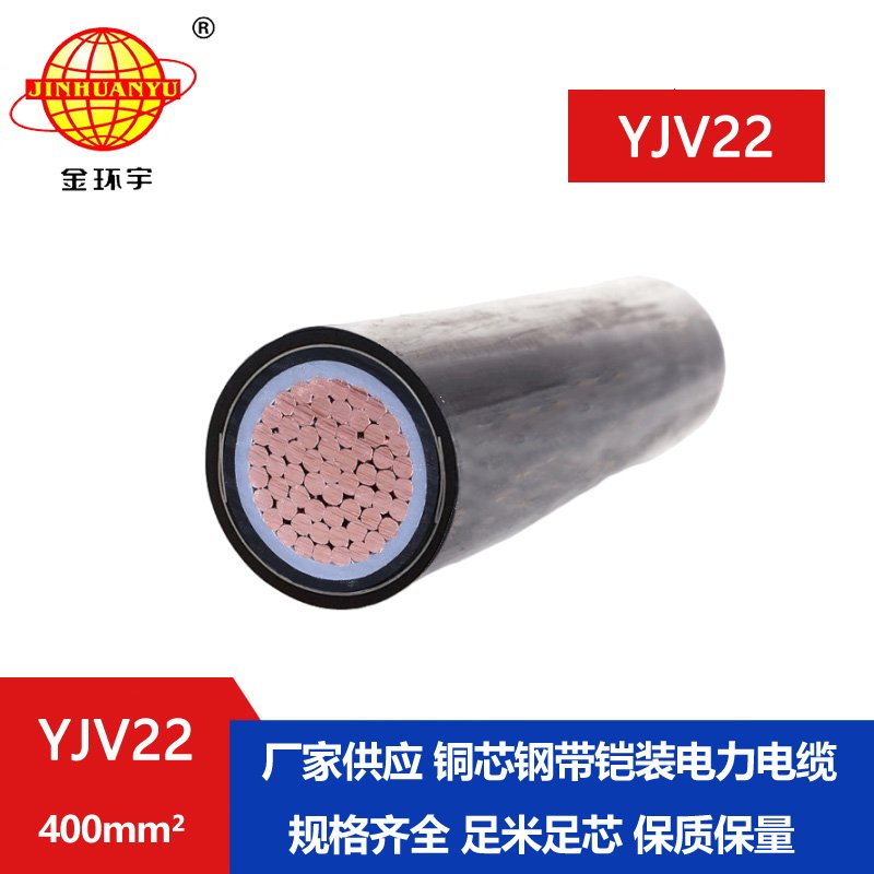 金環(huán)宇電線電纜 銅芯鎧裝交聯電纜YJV22-400平方