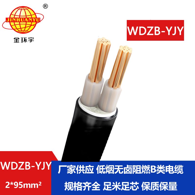 金環(huán)宇電線電纜 WDZB-YJY 2X95平方 深圳低煙無(wú)鹵阻